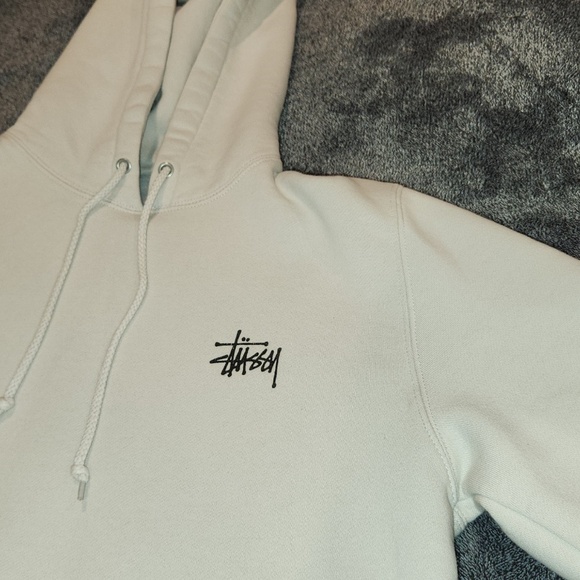 BASIC STÜSSY HOODIE PIGMENT DYED (Color: "Natural," Off-White) - Size: Medium - Picture 4 of 12